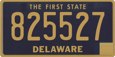 DE license plate 825527