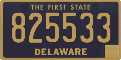 DE license plate 825533