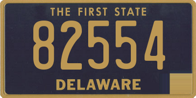 DE license plate 82554