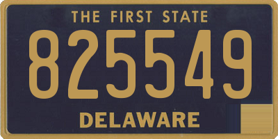 DE license plate 825549