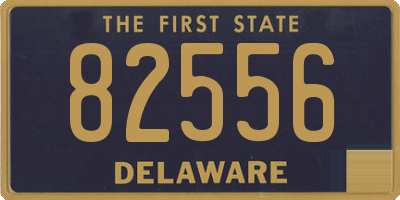 DE license plate 82556