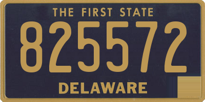 DE license plate 825572