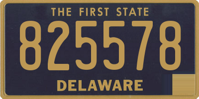 DE license plate 825578