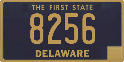 DE license plate 8256