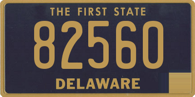 DE license plate 82560