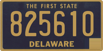DE license plate 825610