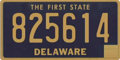DE license plate 825614
