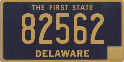 DE license plate 82562