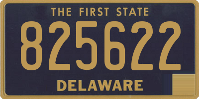 DE license plate 825622