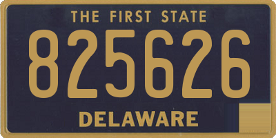 DE license plate 825626