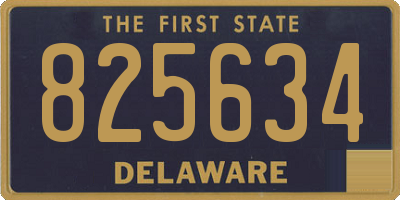 DE license plate 825634
