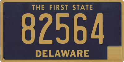 DE license plate 82564