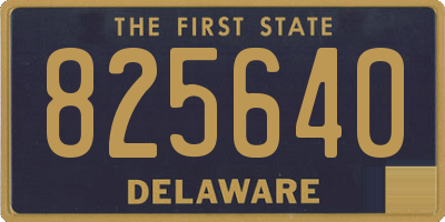 DE license plate 825640