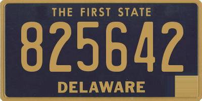 DE license plate 825642