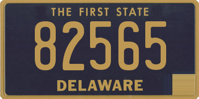DE license plate 82565