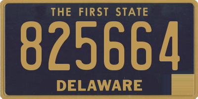 DE license plate 825664