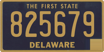 DE license plate 825679