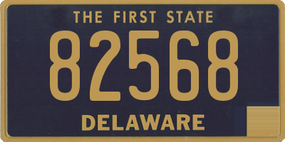 DE license plate 82568