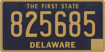 DE license plate 825685