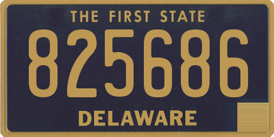 DE license plate 825686