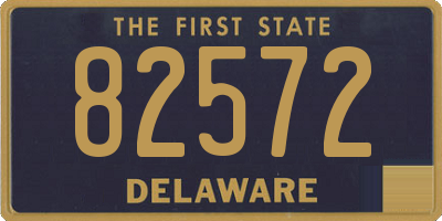 DE license plate 82572