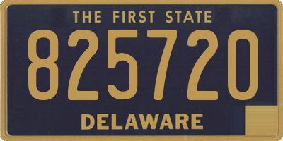 DE license plate 825720