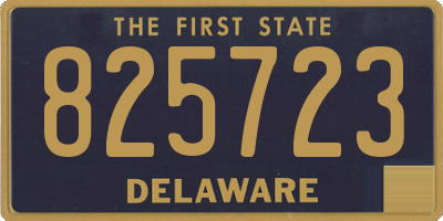 DE license plate 825723