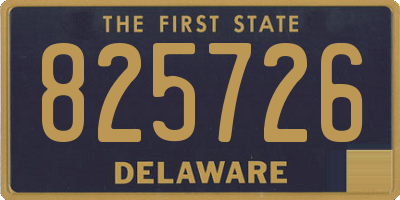 DE license plate 825726