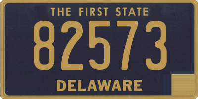 DE license plate 82573