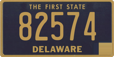 DE license plate 82574