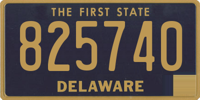 DE license plate 825740