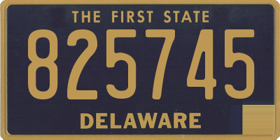 DE license plate 825745