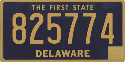 DE license plate 825774