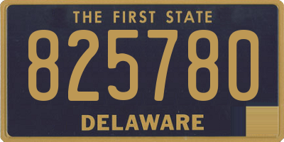 DE license plate 825780