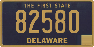 DE license plate 82580