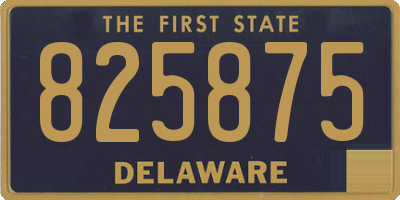 DE license plate 825875