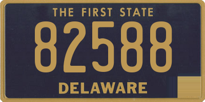 DE license plate 82588