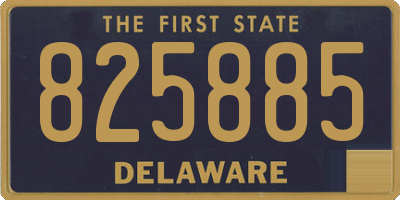DE license plate 825885