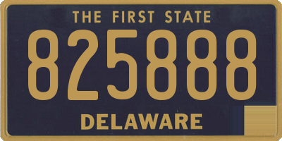 DE license plate 825888