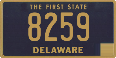 DE license plate 8259