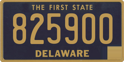 DE license plate 825900