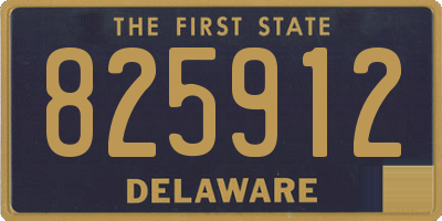 DE license plate 825912
