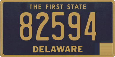 DE license plate 82594