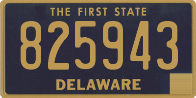 DE license plate 825943