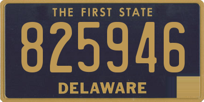 DE license plate 825946