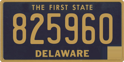 DE license plate 825960