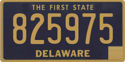 DE license plate 825975