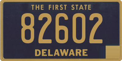 DE license plate 82602