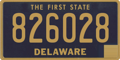 DE license plate 826028