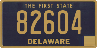 DE license plate 82604